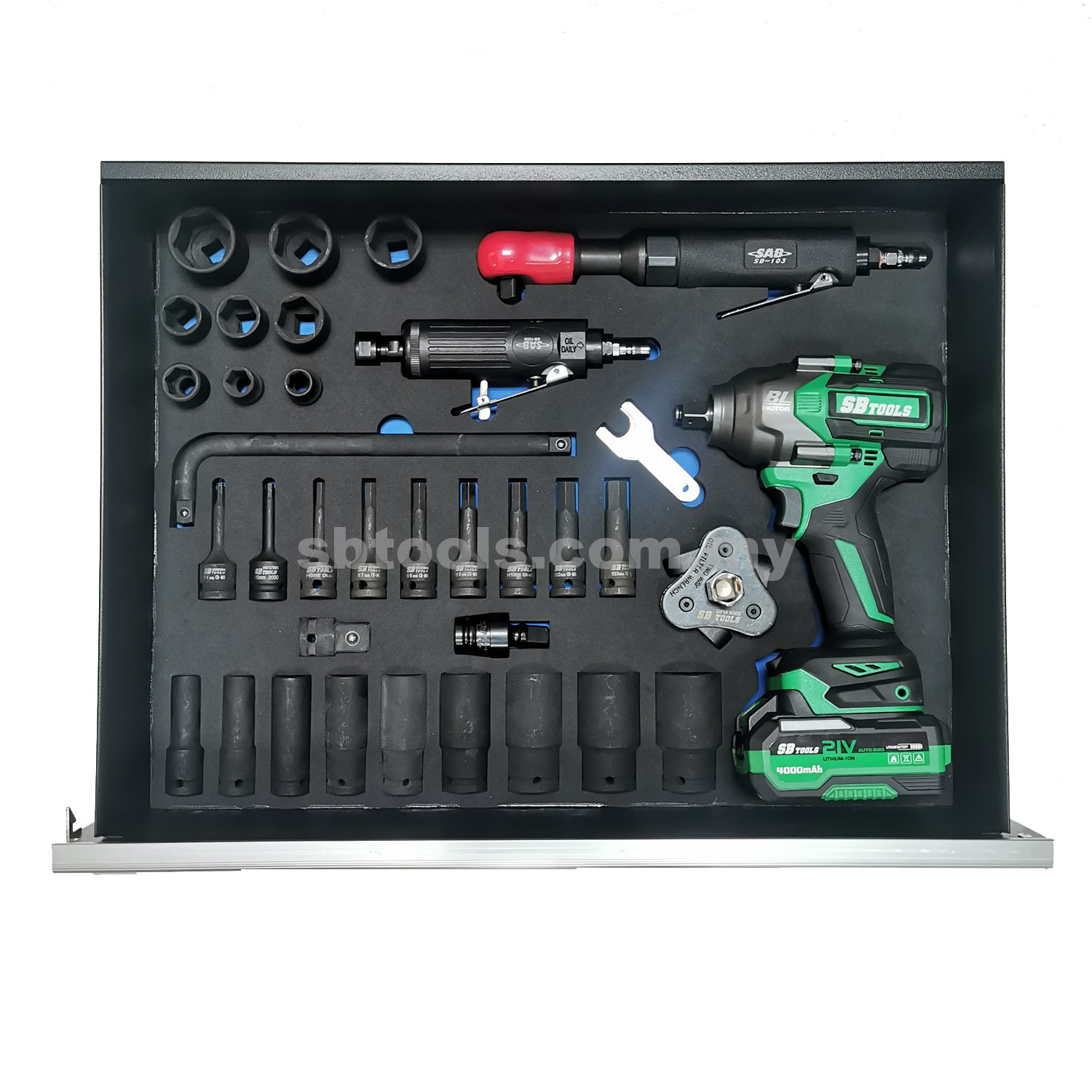 Toque Set Tool SB TOOLS 268Pcs Cabinet Tool Set With High Toque Cordless Impact Wrench ...