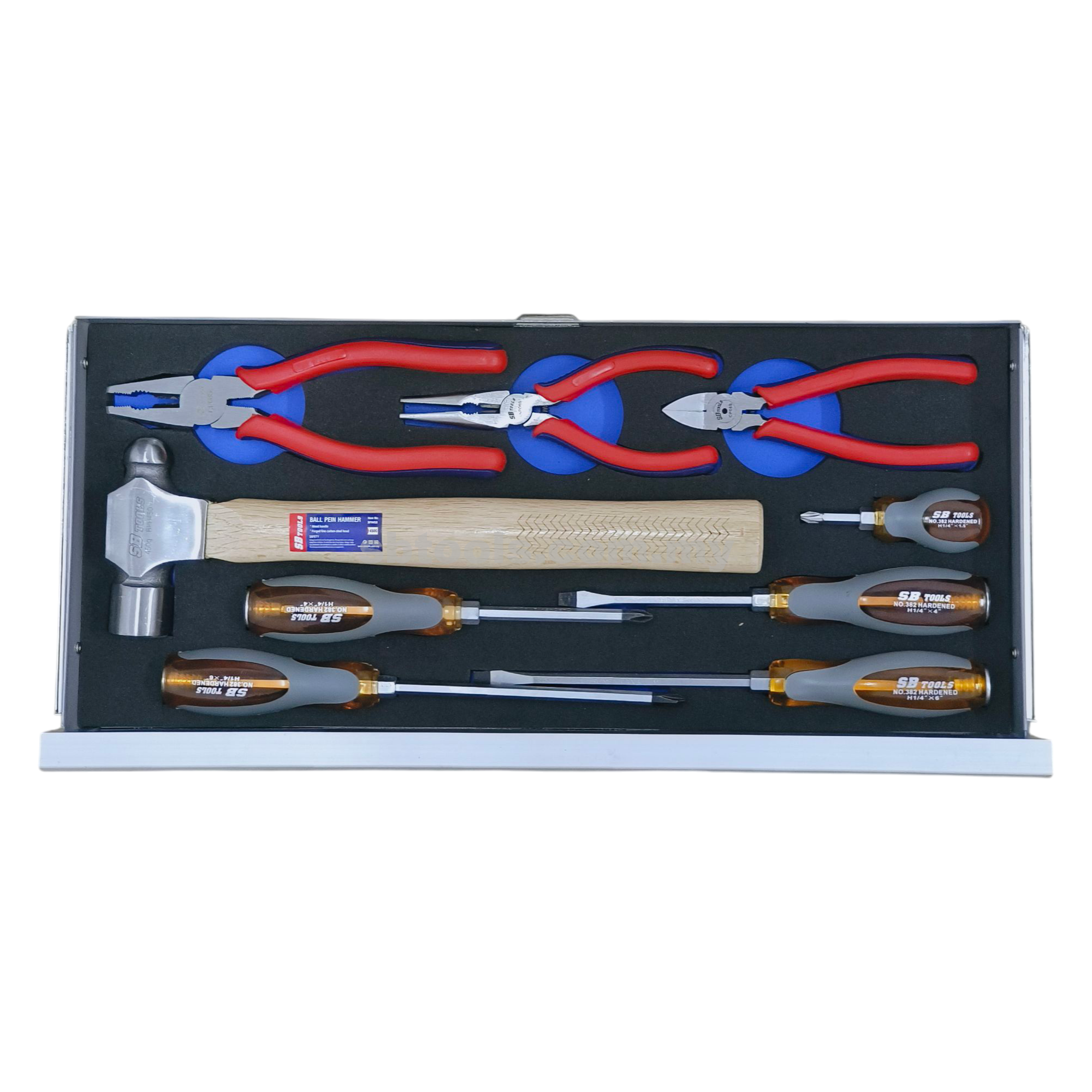 Professional Tool Chest Set with Cordless Impact Wrench 75pcs - Image 5