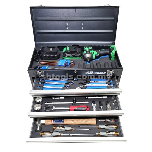 87Pcs Professional Tool Box Set – Trolley Tool Set, Tools Set Cabinet