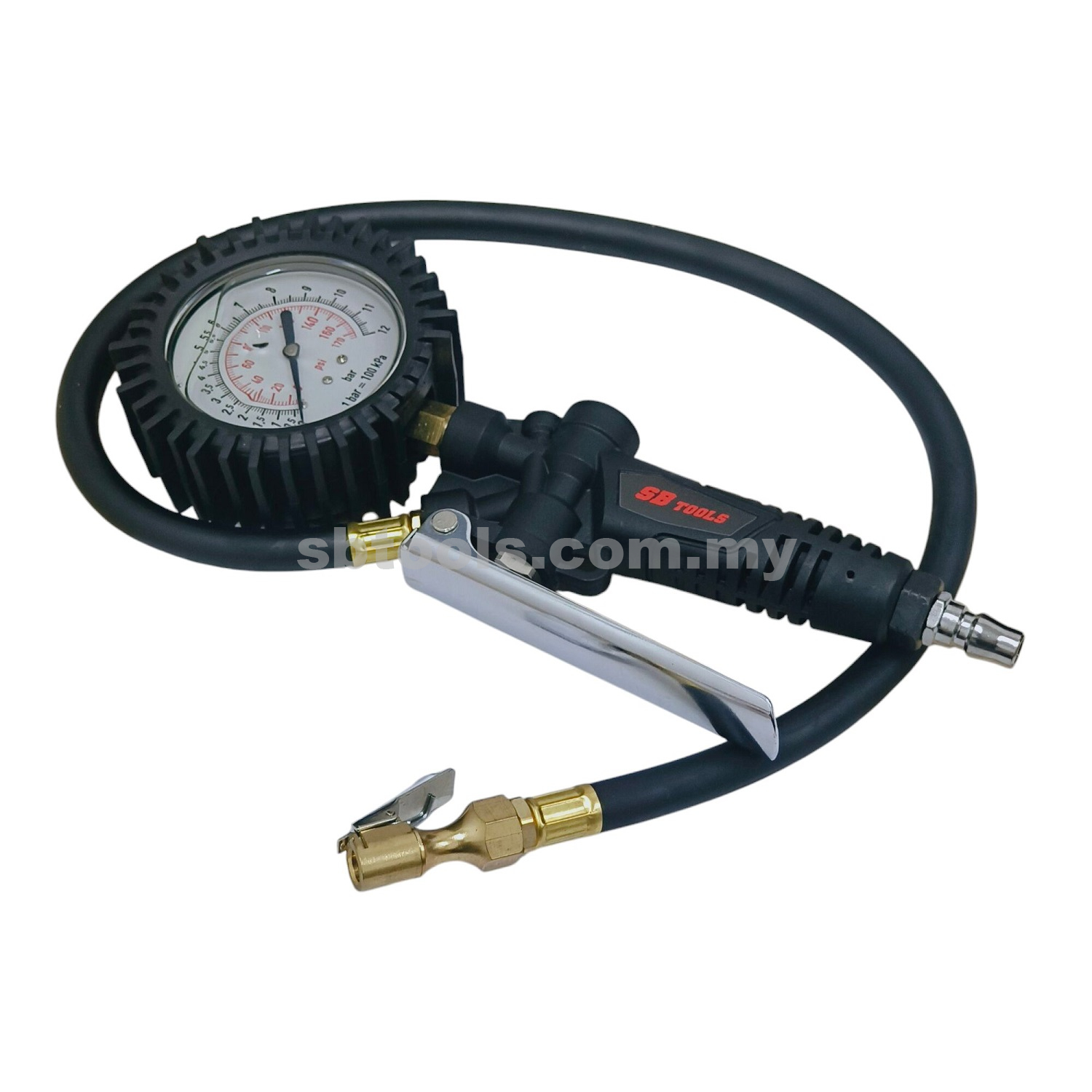 SB TOOLS High Quality Tire Inflator And Gauge Kit