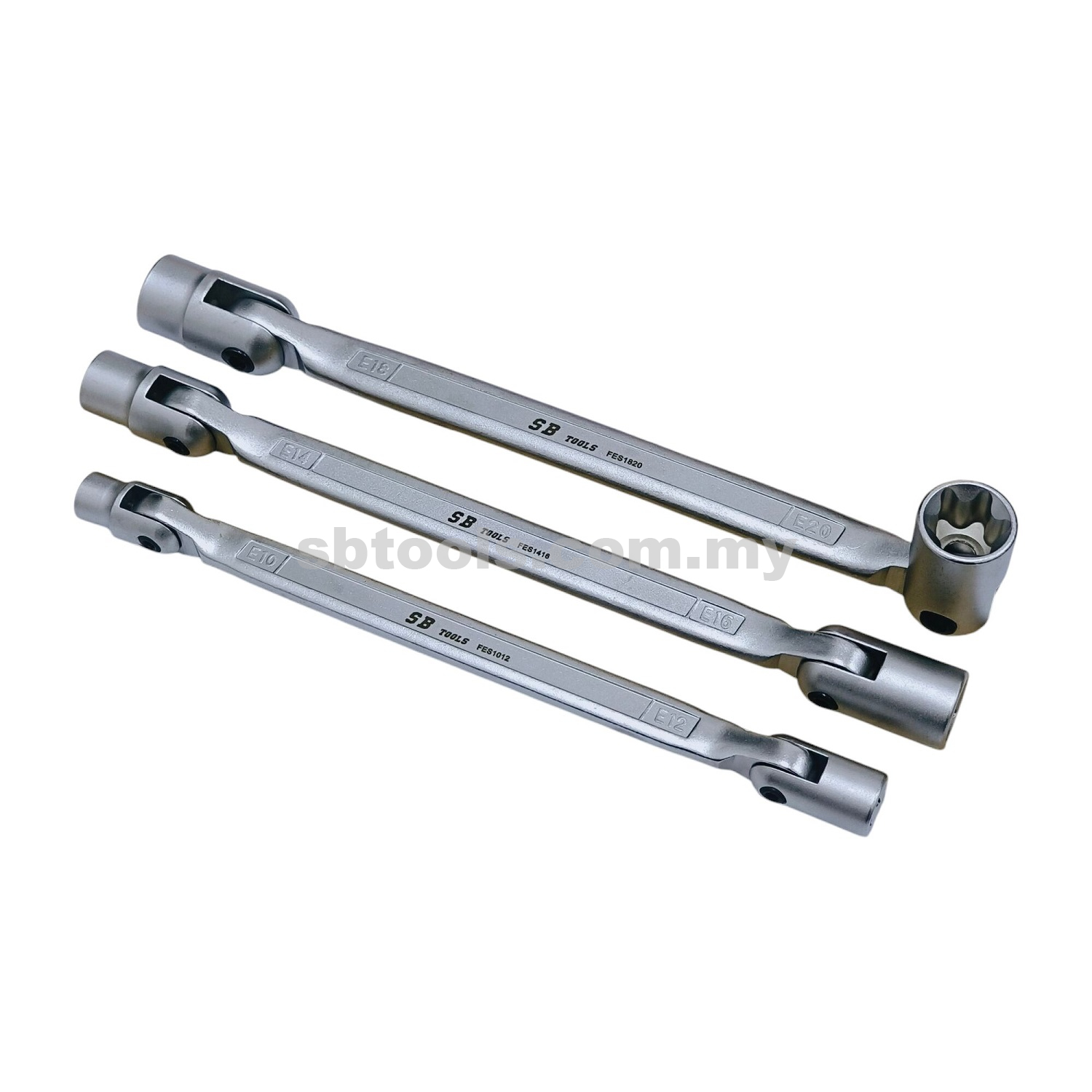 SB TOOLS Double Flexible External E Torx Key Socket Wrench