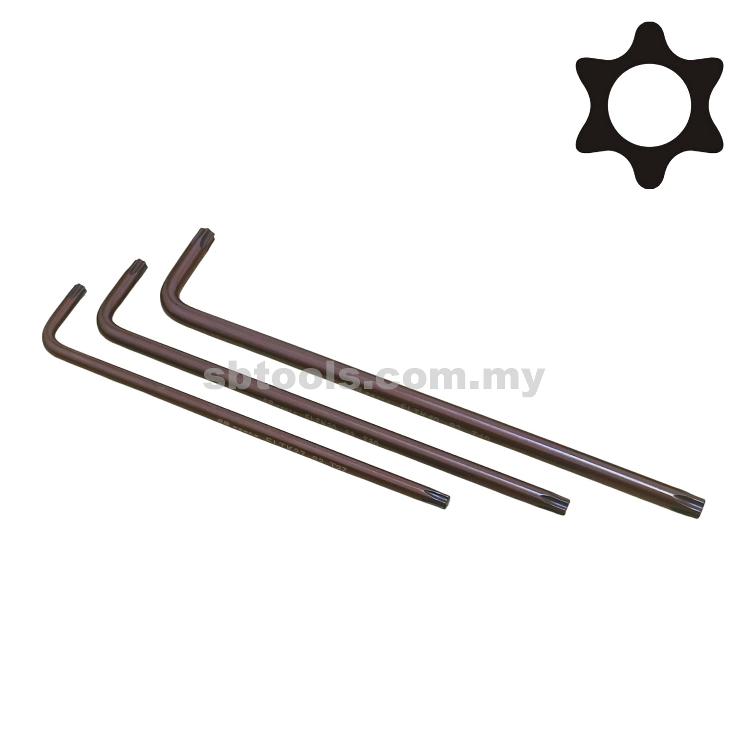 SB TOOLS Extra Long Torx Key (Tamperproof)