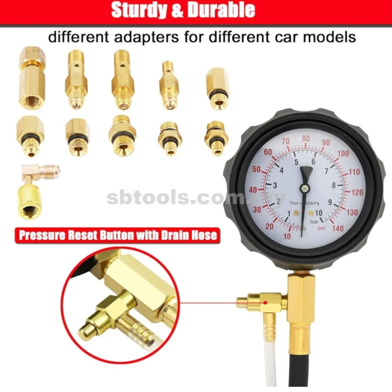 XR TOOLS Auto Multi function Fuel System Pressure Gauge - Image 5