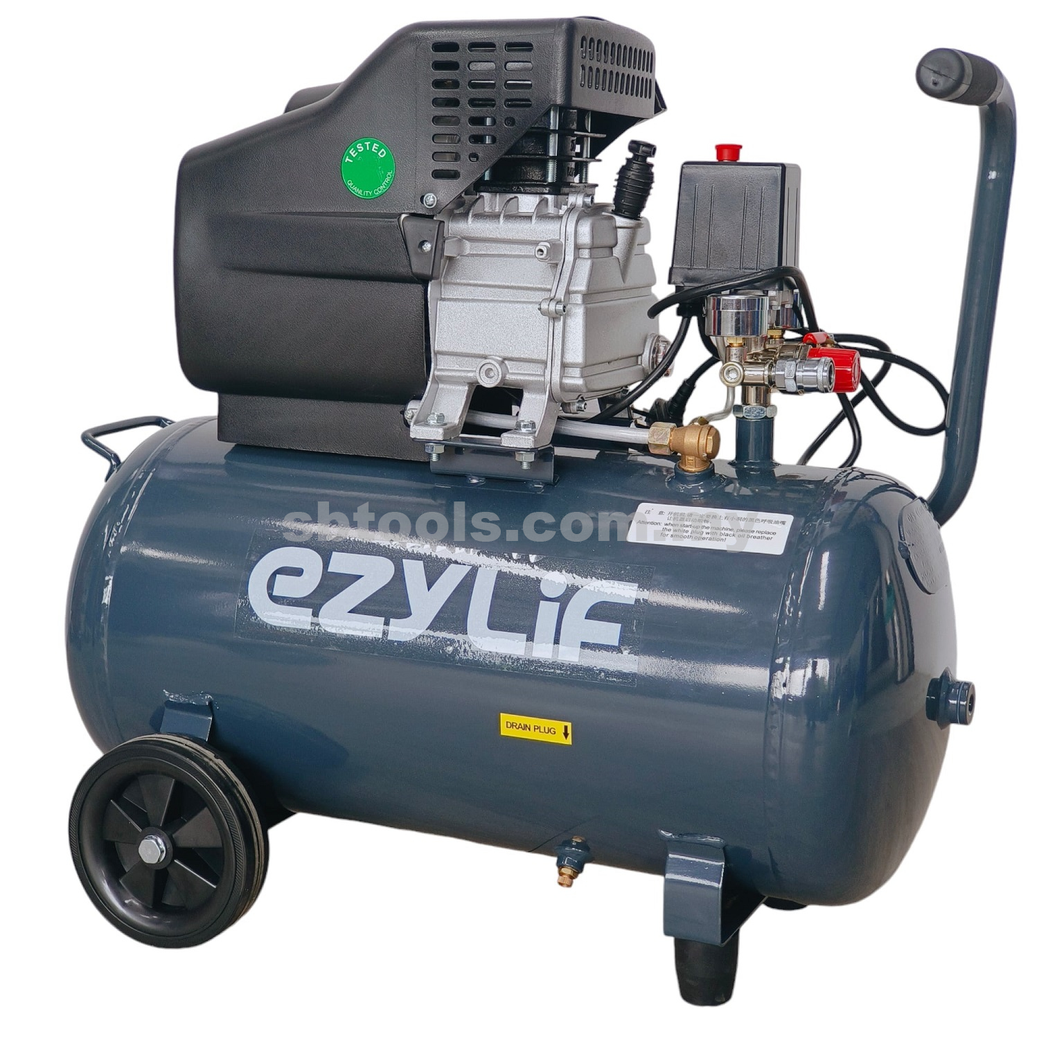 EZYLIF 3HP Air Compressor Single Phase | 50L | 8Bar