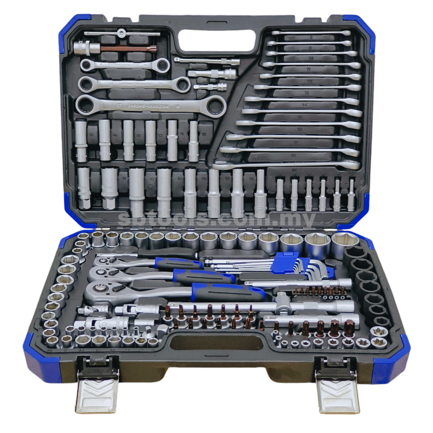 CR-V 1/4" 3/8" 1/2"DR Box Socket Set (151Pcs)