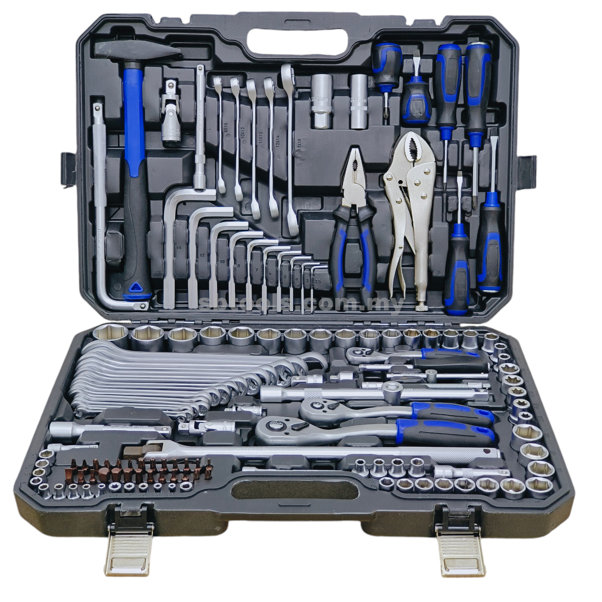 CR-V 1/4" 3/8" 1/2"DR Box Socket Set (142Pcs)