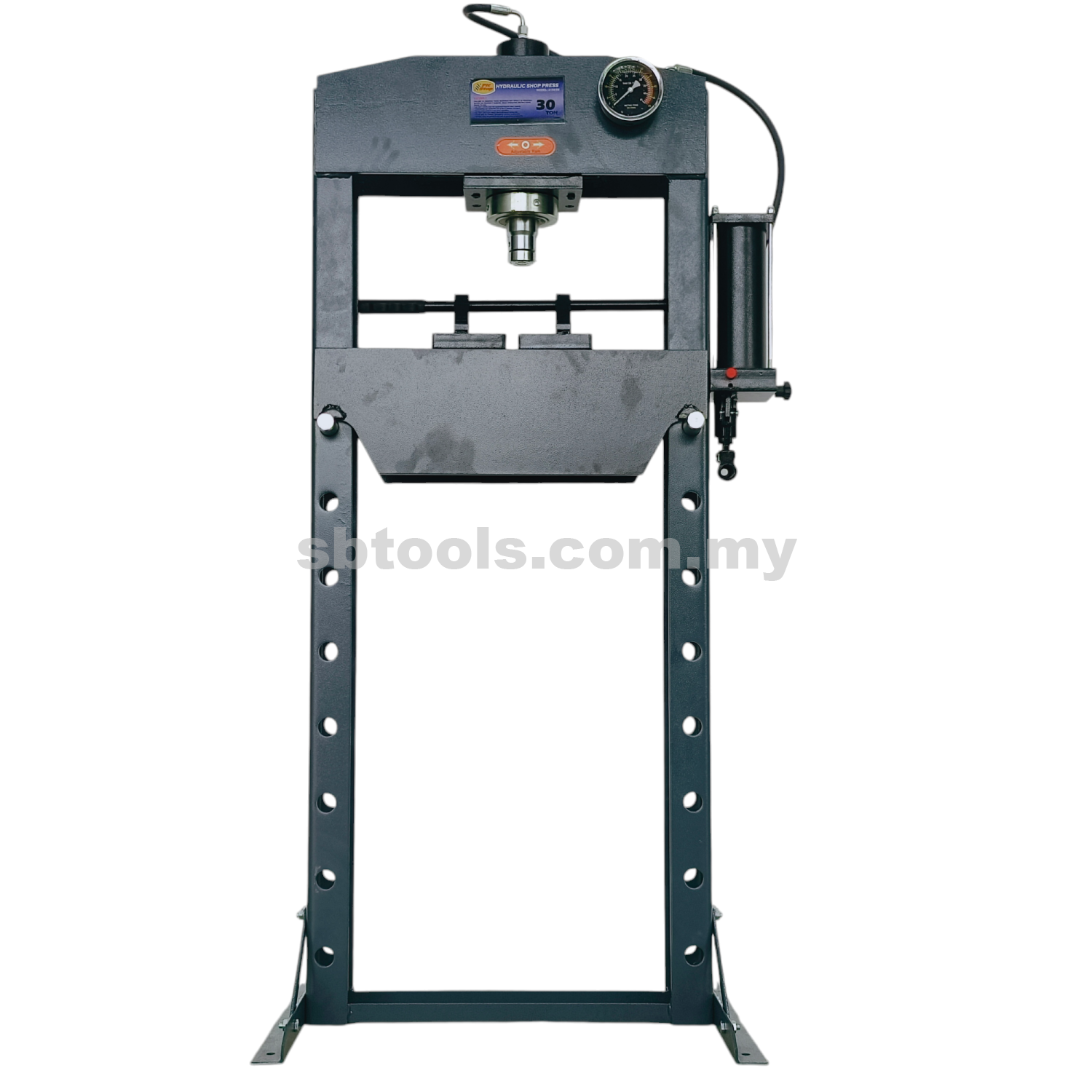 PIT STOP Hydraulic Shop Press 30Ton With C/W Pressure Gauge