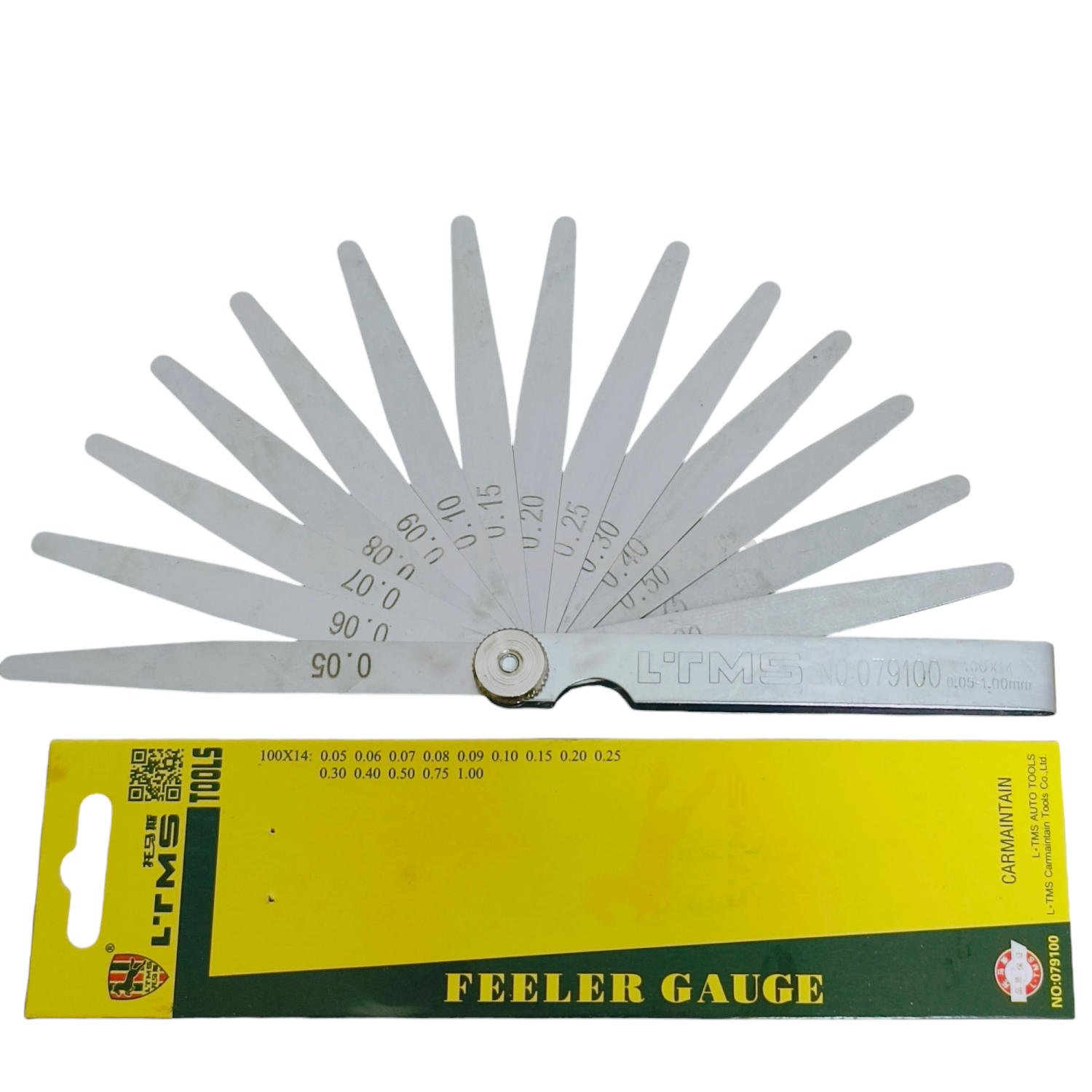 14 Blades Feeler Gauge Thickness Gap Feeler Valve Gauge 0.05-1.00MM