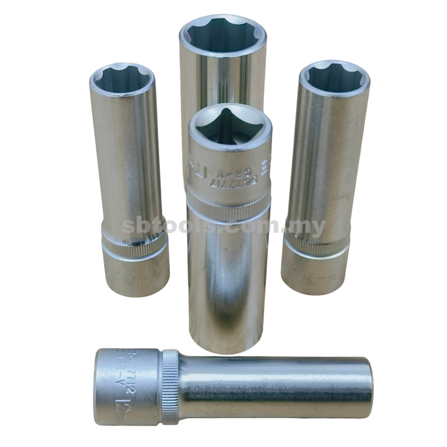 1/2"DR Super Lock Long Socket 8~19MM