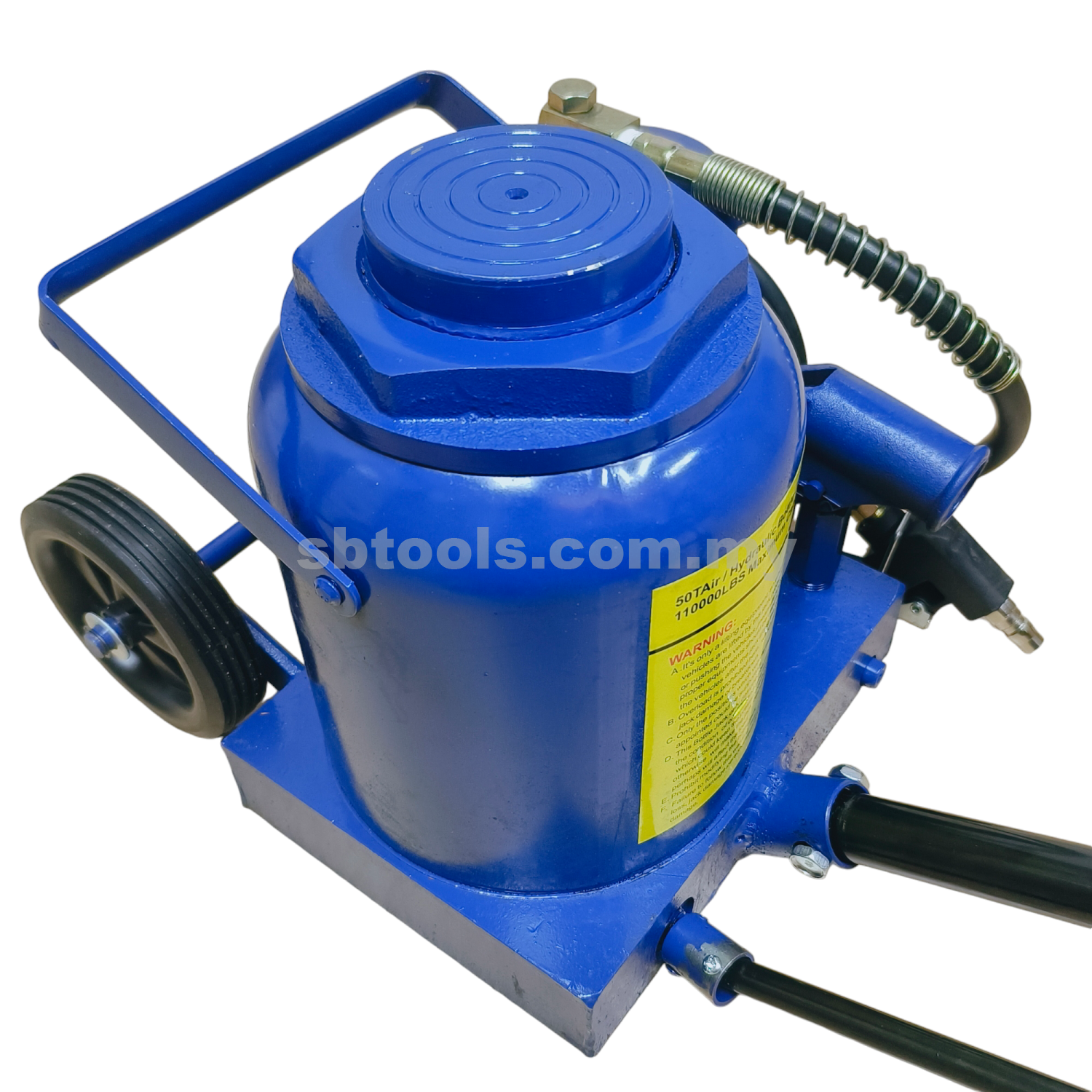 50Ton Pneumatic Hydraulic Air Bottle Jack 2 In 1