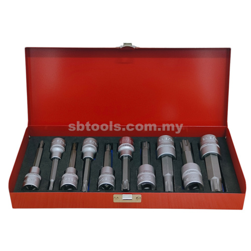10Pcs Ribe Bit Socket Set M5~M16