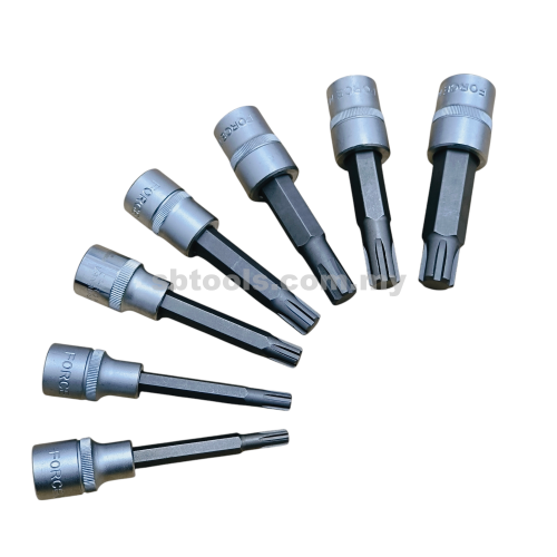 1/2"DR Long Ribe Bit Sockets | M5-M16