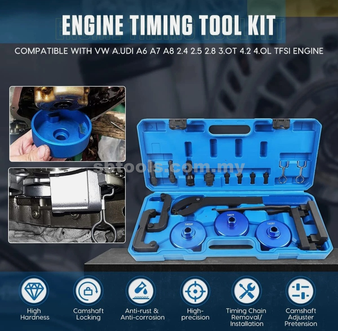 XR TOOLS 19Pcs VAG Timing Tool Set (TFSI) Alignment Camshaft Locking And Adjusting - Image 2