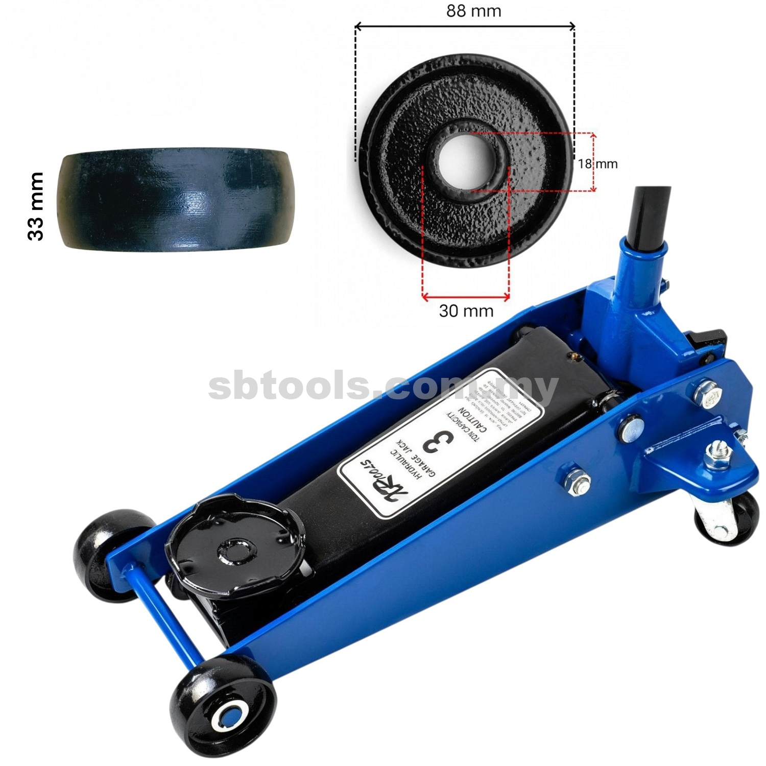 XR TOOLS Fit Wheel For Garage Jack (Unit Price)