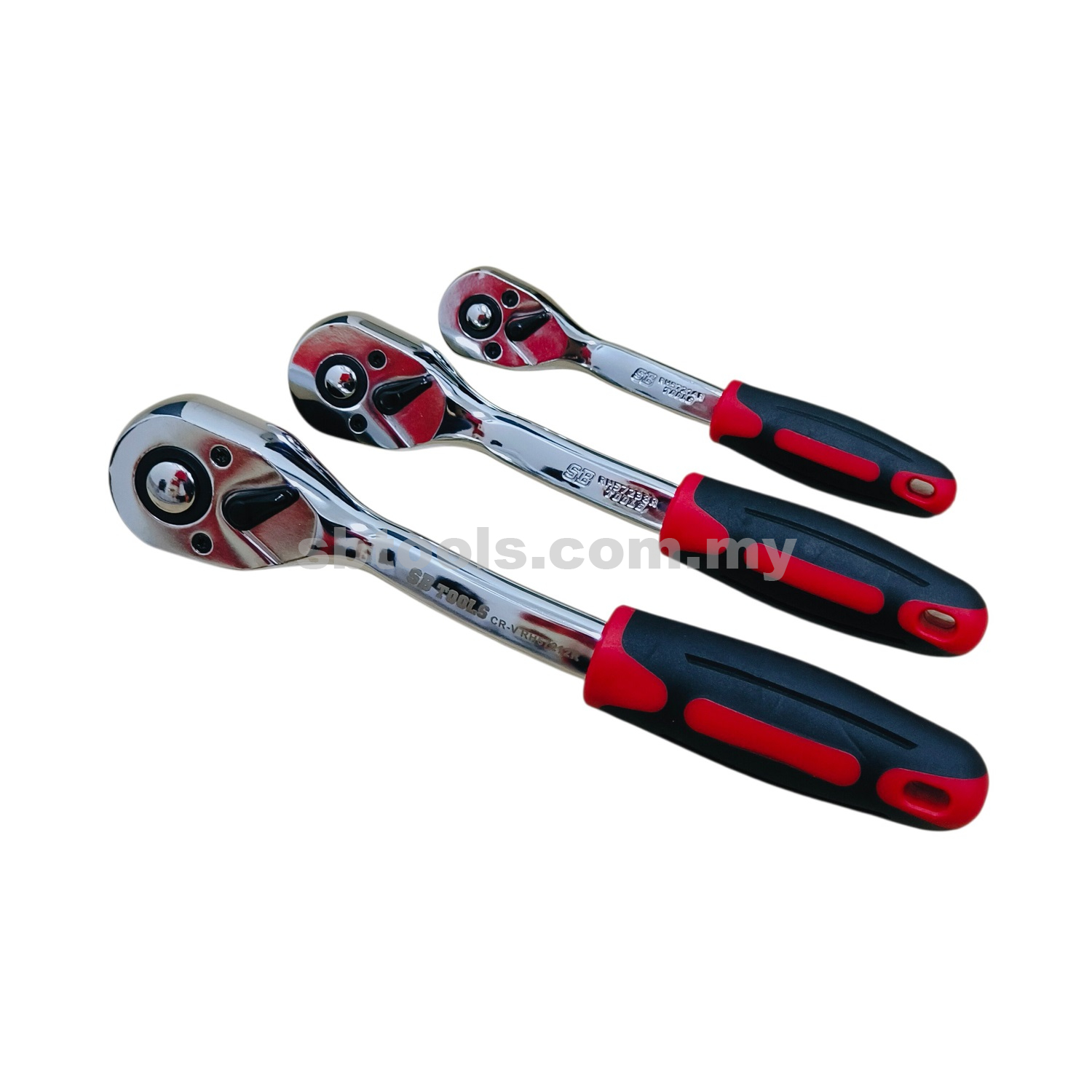 SB TOOLS Rubber Ratchet Handle (1/4″,3/8″,1/2″DR)