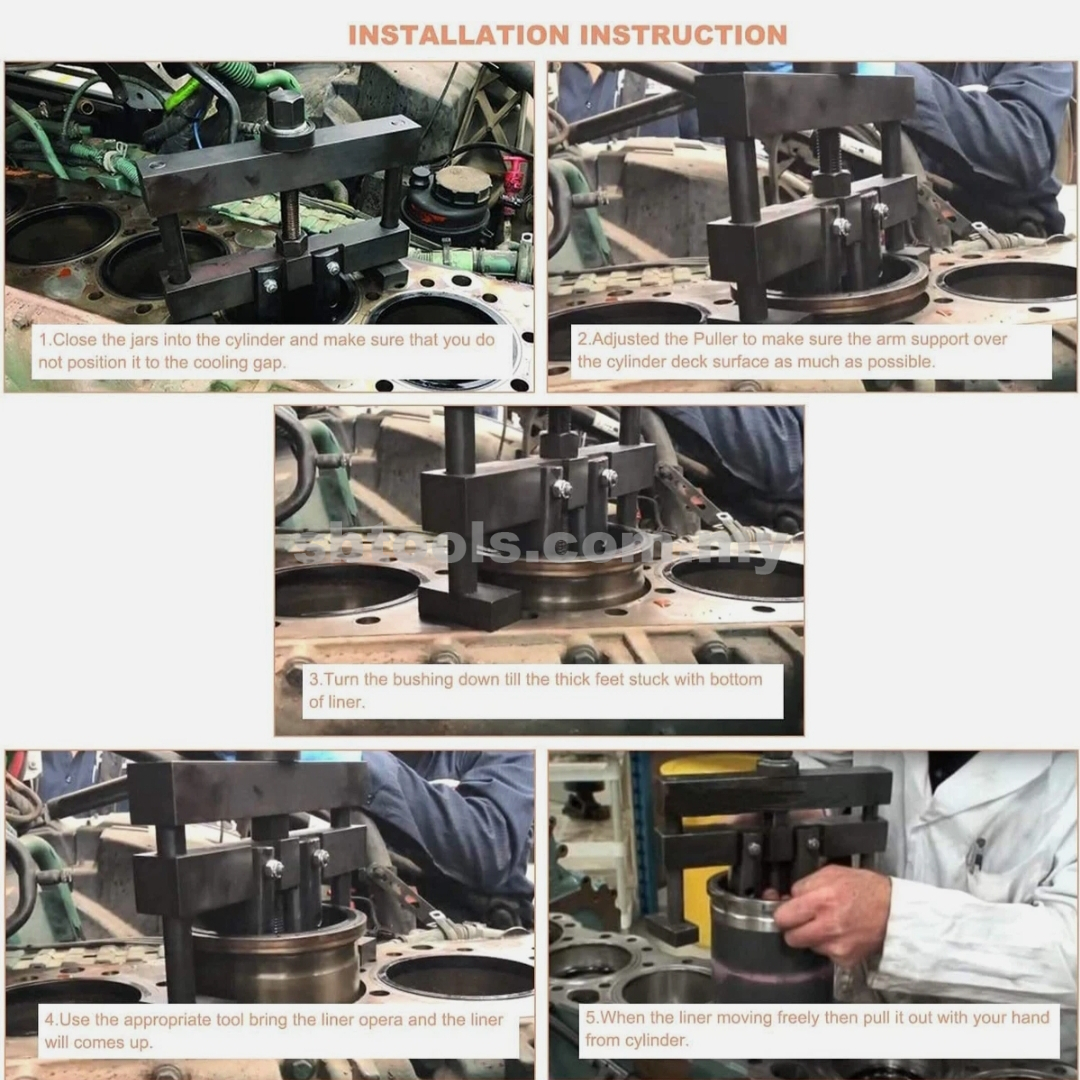 Universal Cylinder Liner Puller Tool For Caterpillar CAT Mack Cummins - Image 5