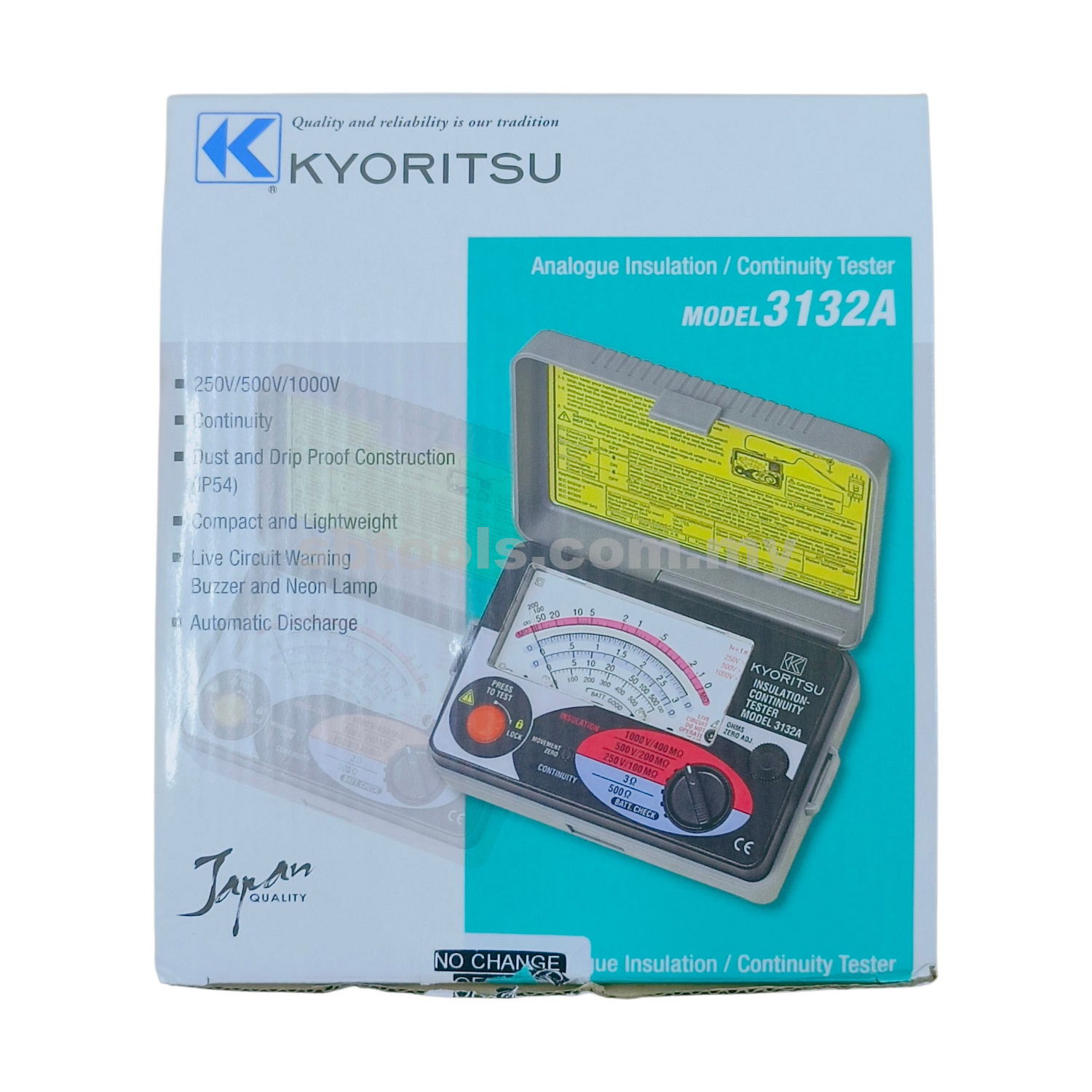 KYORITSU 3132A Analog Insulation / Continuity Tester - Image 2